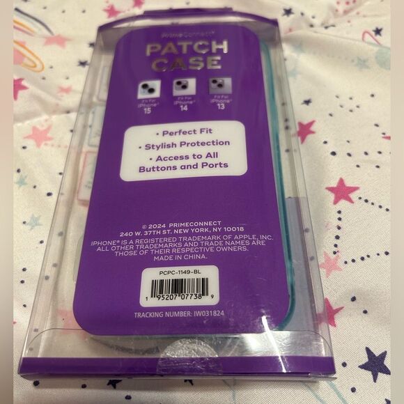 Blue iPhone 13 Case with Marine Accents - Picture 5 of 8